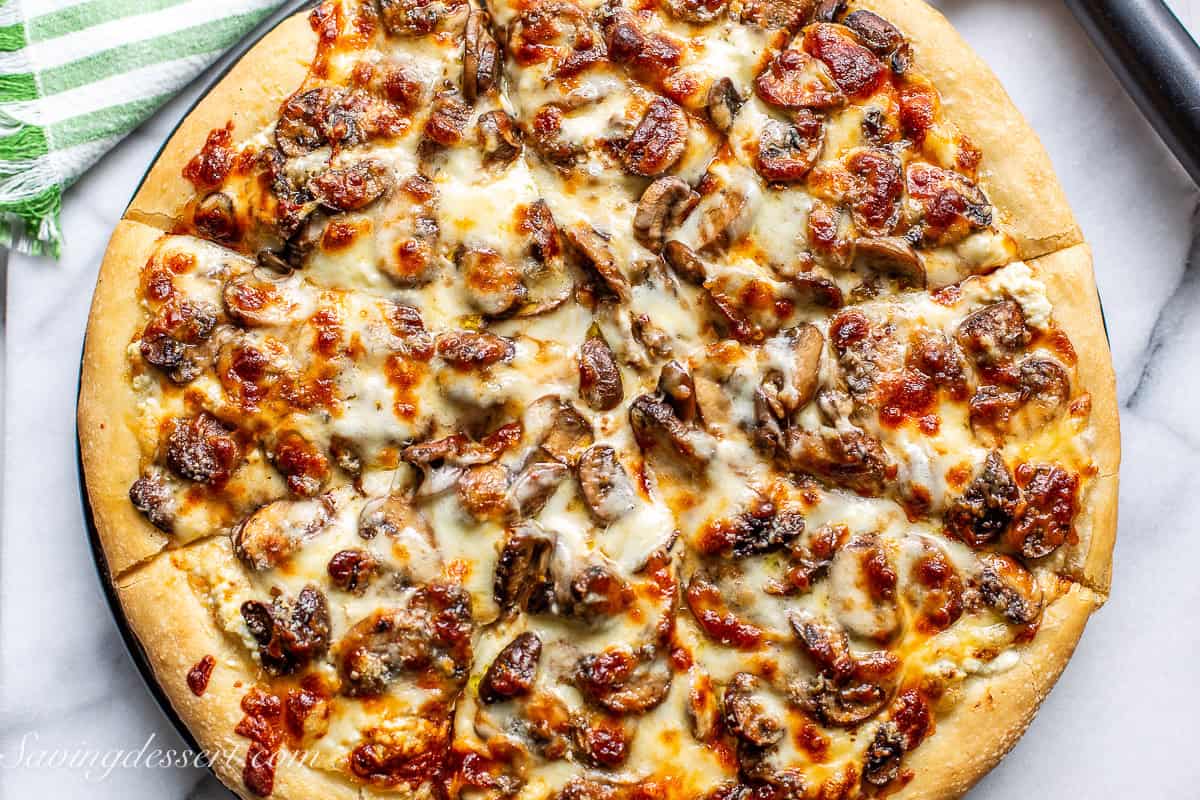 Mushroom Pizza Large